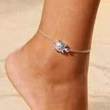 Bohemia Alloy Multi-layers Gold Silver Beads Sequins 3 Pieces Set Bracelet For Women Jewelry Foot Chain Anklets Accessories Gift